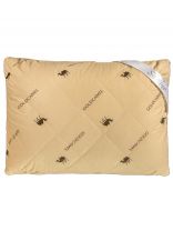 Подушка 50 х 70 см, 100% полиэстер, Верблюжья шерсть, чехол 100% хлопок, кант, средняя, Silvano