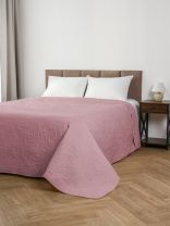 Покрывало евро, 240х220 см, 100% полиэстер, стеганое, Silvano, Ультрасоник Вензель, пудровое