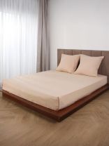 Простыня евро, 216 х 240 см, 100% хлопок, поплин, Silvano, Латте