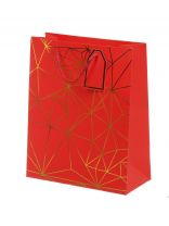 Пакет подарочный бумага, 26х12х32 см, в ассортименте, Геометрия, Y4-9093