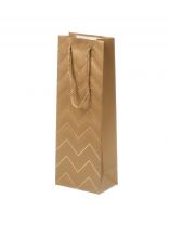 Пакет подарочный бумага, 12.8х8.2х36 см, в ассортименте, под бутылку, Геометрия, Y4-8829