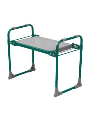 Скамейка садовая 56х30х42.5 см, складная, зеленая, Nika, СК