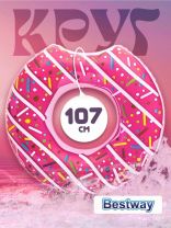 Круг надувной 107 см, Bestway, Пончик, от 12 лет, в ассортименте, 36118