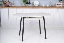 Стол обеденный раздвижной "Кэлли" (ш900/1200*г600*в750 мм) ЛДСП Дуб крафт белый