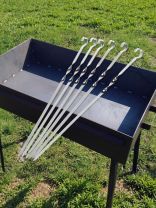 Шампур лезвие плоское, 6 шт, 450х10х2 мм, нержавеющая сталь, Гурман, в конверте, T2022-7062