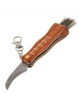 Нож грибника складной, нержавеющая сталь, 170 мм, деревянная рукоятка, Fit, 10745