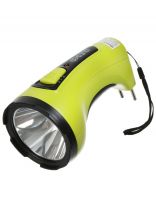 Фонарь ручной, встроенный аккумулятор, ФАZА, AccuF2-L5W-gn, зарядка от сети 220 В, пластик, зеленый, 2857156