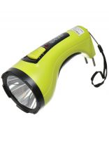 Фонарь ручной, встроенный аккумулятор, ФАZА, AccuF2-L3W-gn, зарядка от сети 220 В, пластик, зеленый, 2857118