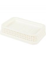 Мыльница настольная, Plast team, Oslo, пластик, 13х9х3 см, молочный туман