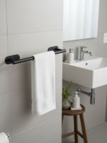 Держатель для полотенец, металл, черный, Y4-9917