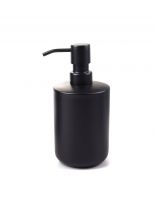 Дозатор для жидкого мыла, Zenfort, Ария, металл, 7.7х7.7х17 см, 400 мл, черный, 106606