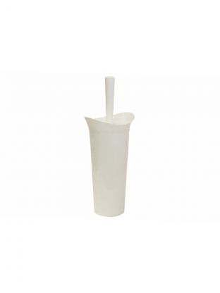 Ерш для туалета Idea, Лотос, напольный, пластик, белый, М5018