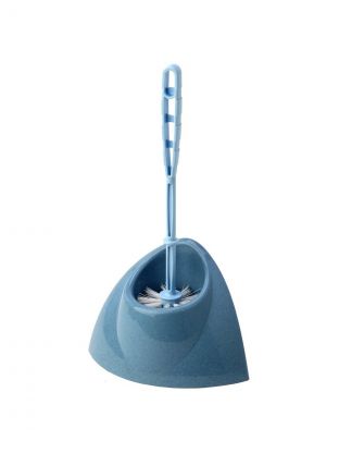 Ерш для туалета Idea, Блеск, напольный, уголок, полипропилен, голубой мрамор, М5012