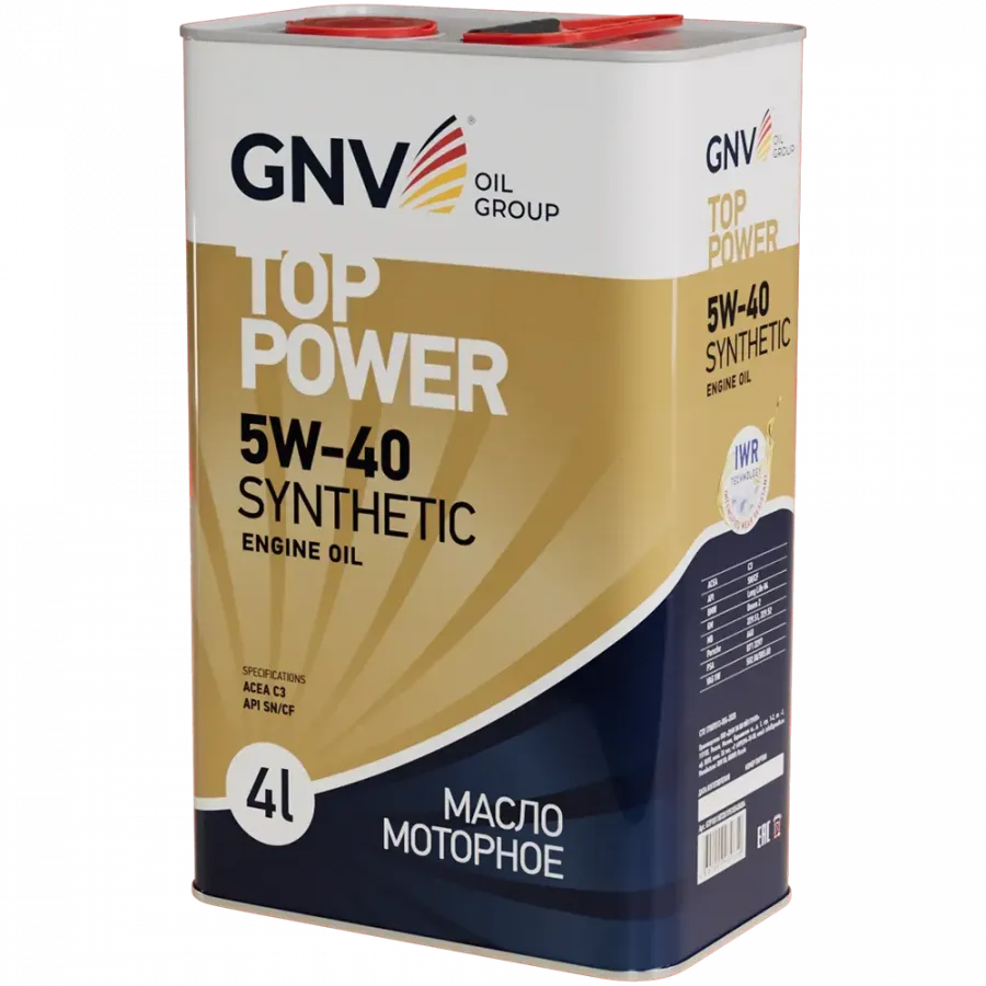 GNV Top Power 5W-40, 4л