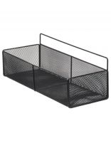 Полка подвесная металл, настенная, 40х15.5х15.5 см, черная, A340123