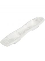 Полка для ванной пластик, накладная, прямая, 74х17.5х7 см, белая, Rambai, 221304329/01