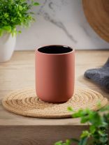 Стакан для зубных щеток, 7.6x9.8 см, керамика, терракот, BCE0758BA-TB