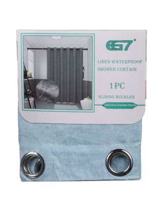 Штора для ванн 180х180 см, полиэстер, джинс, A310026