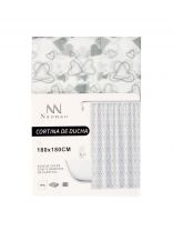 Штора для ванн 180х180 см, Peva, Naonao, сердечки, A310134