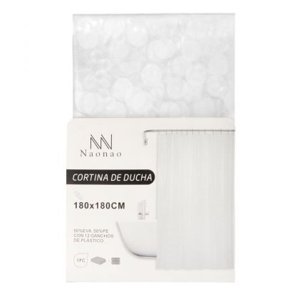 Штора для ванн 180х180 см, Peva, Naonao, Капли, A310128