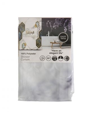 Штора для ванн 180х180 см, полиэстер, Хоум, A310049