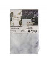 Штора для ванн 180х180 см, полиэстер, Хоум, A310049