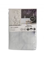 Штора для ванн 180х180 см, полиэстер, Молекула, A310047