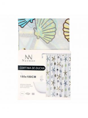 Штора для ванн 180х180 см, Peva, Naonao, Морские фигурки, A310152