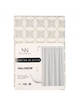 Штора для ванн 180х180 см, Peva, Naonao, Бежевые квадраты, A310143