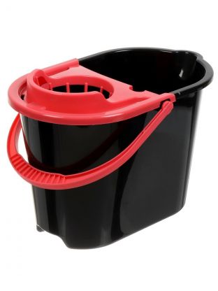 Ведро пластик, 10 л, в ассортименте, с отжимом, со сливом, Альтернатива, М1012
