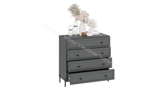 Комод «Пандора» - 414.004.000 Серый графит, Графит матовый