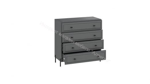 Комод «Пандора» - 414.004.000 Серый графит, Графит матовый
