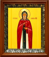 Икона Андроник Московский в киоте с басмой Виноградная Лоза (UV-печать)(30080)