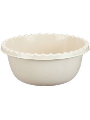 Миска пластик, 8 л, круглая, белый ротанг, Idea, М1314