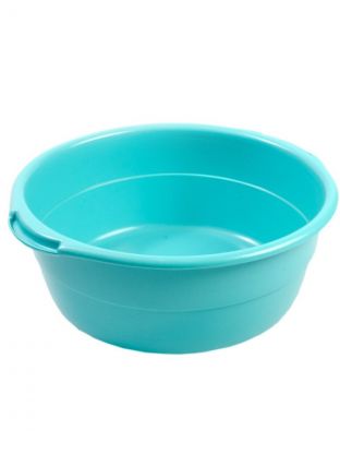 Таз пластик, 14 л, круглый, с ручкой, ударопрочный, в ассортименте, Радиан, 10121413