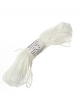 Шнур диаметр 4 мм, полипропилен, вязаный, 4В 360, белый, 20 м