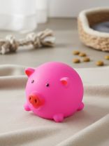 Игрушка-пищалка для животных, Рыжий кот, Свинка, 7х8 см, 104150