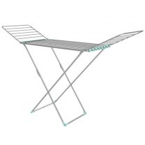 Сушилка для белья напольная, полотно 18 м, 177х53.5х111 см, складная, 18 прутьев, 15 кг, серебро, Nika, СБТ18/С