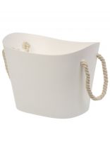 Корзина для белья, 41.5х26х30 см, овальная, белая, Y4-8652