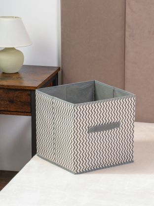 Кофр для хранения, складной, 28х28х28 см, серая волна, A190060