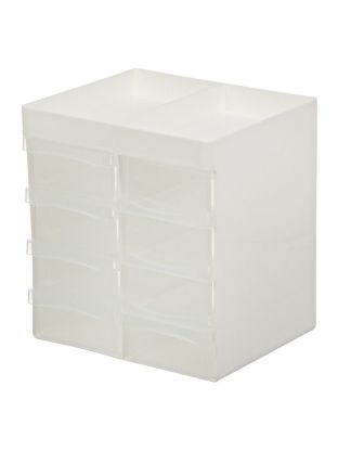 Органайзер для мелочей, пластик, белый, прозрачный, Violet, 340806