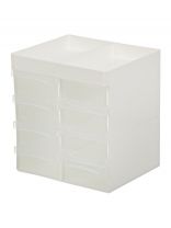 Органайзер для мелочей, пластик, белый, прозрачный, Violet, 340806