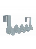 Вешалка навесная на дверь, пластик, Berossi, Nomi, АС 47775000, серая мистерия