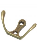 Крючок 2-рожковый малый, Trodos, 04.11.33 Двойной, 302034, бронза