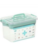 Контейнер для лекарств 6.5 л, 30х20х18 см, с вкладышем, Полимербыт, Домашний доктор, 4380903