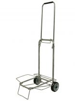 Тележка 39х34.5х89 см, 35 кг, хромированная, металлические колеса, 093519