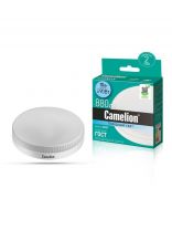 Лампа светодиодная GX53, 10 Вт, 90 Вт, 220 В, таблетка, 4500 К, нейтральный белый свет, Camelion, 12054