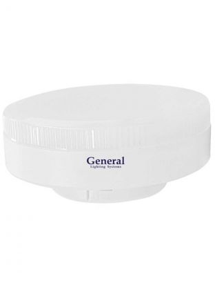 Лампа светодиодная GX53, 15 Вт, 230 В, таблетка, 4500 К, нейтральный белый свет, General Lighting Systems, GLDEN-GX53, 641119