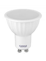 Лампа светодиодная GU10, 10 Вт, 230 В, 6500 К, холодный белый свет, General Lighting Systems, GLDEN-MR16, 661063