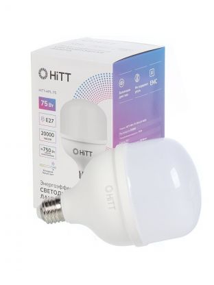 Лампа светодиодная E27, 75 Вт, 750 Вт, 230 В, 6500 К, холодный белый свет, HiTT, HiTT-HPL, высокомощный, 1010066